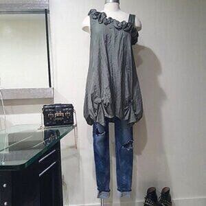 💋💋Stunningly Beautiful Gunmetall Tunic Dress💋💋